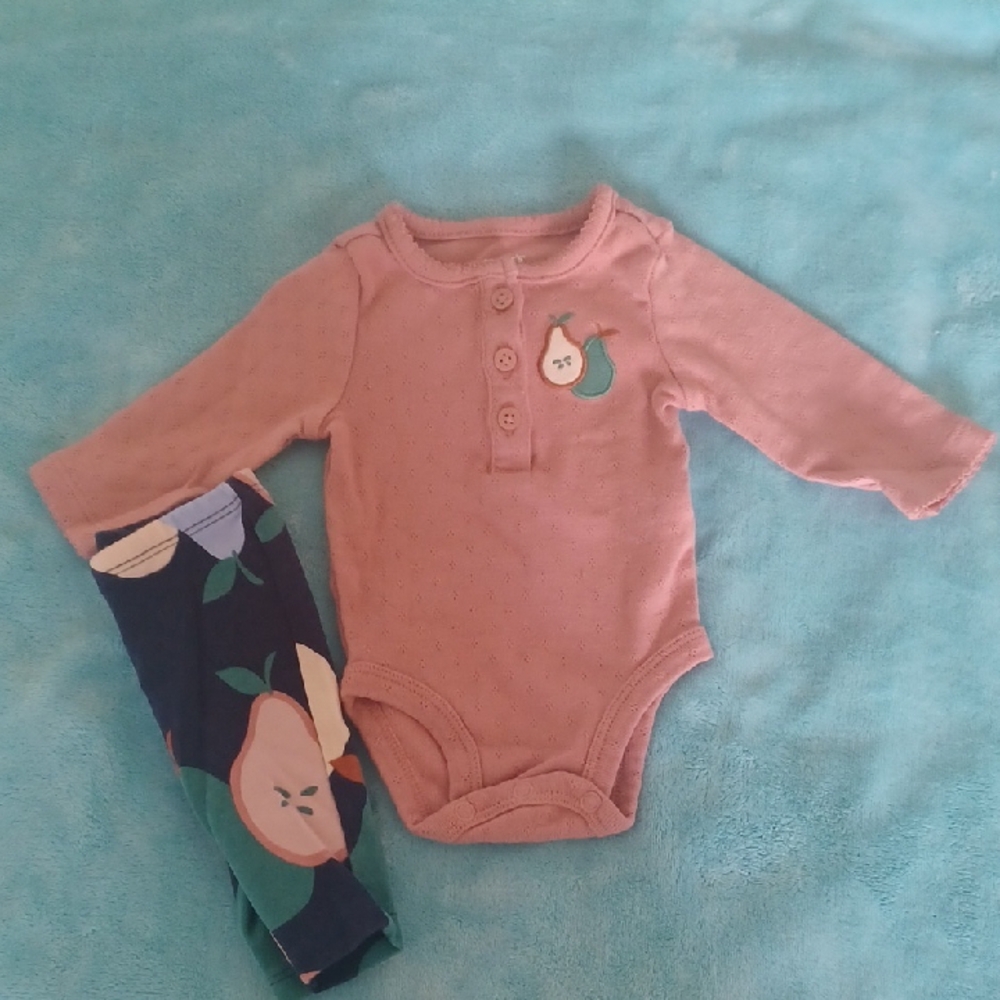 Carter's Dusty Pink Newborn Outfit